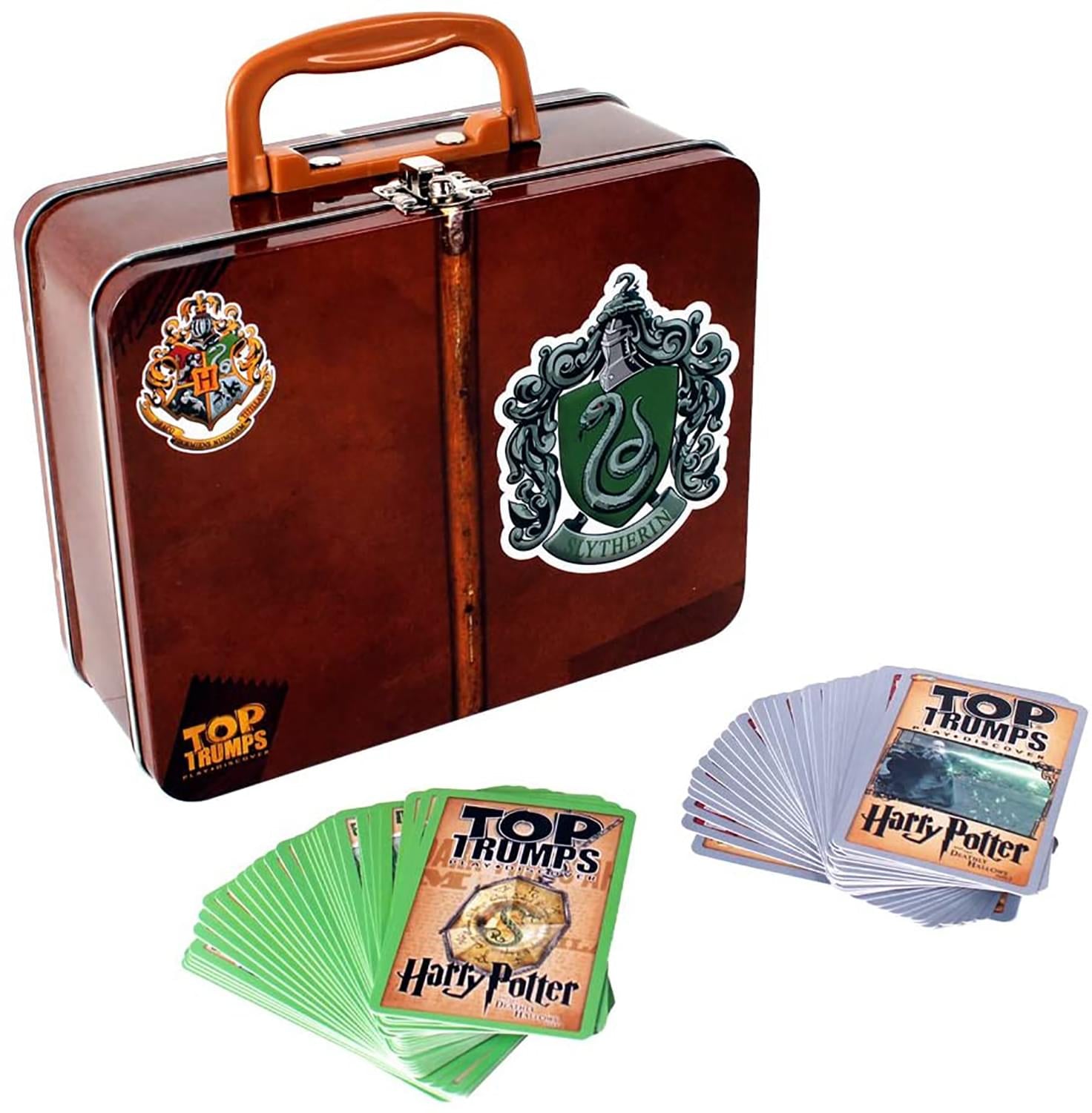 Unleash Your Inner Wizard with Harry Potter Slytherin Top Trumps Card Game Collector Tin 2-Pack Bundle!
