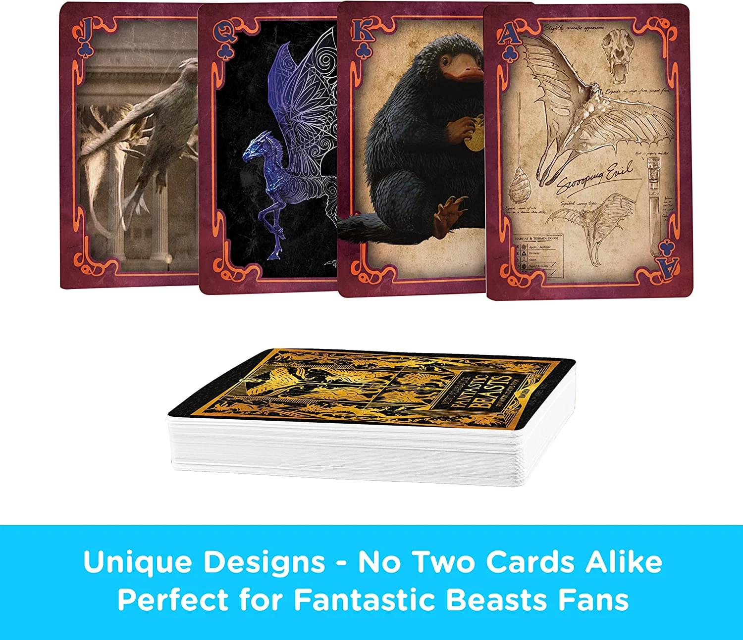 Enchanting Fantastic Beasts Playing Cards