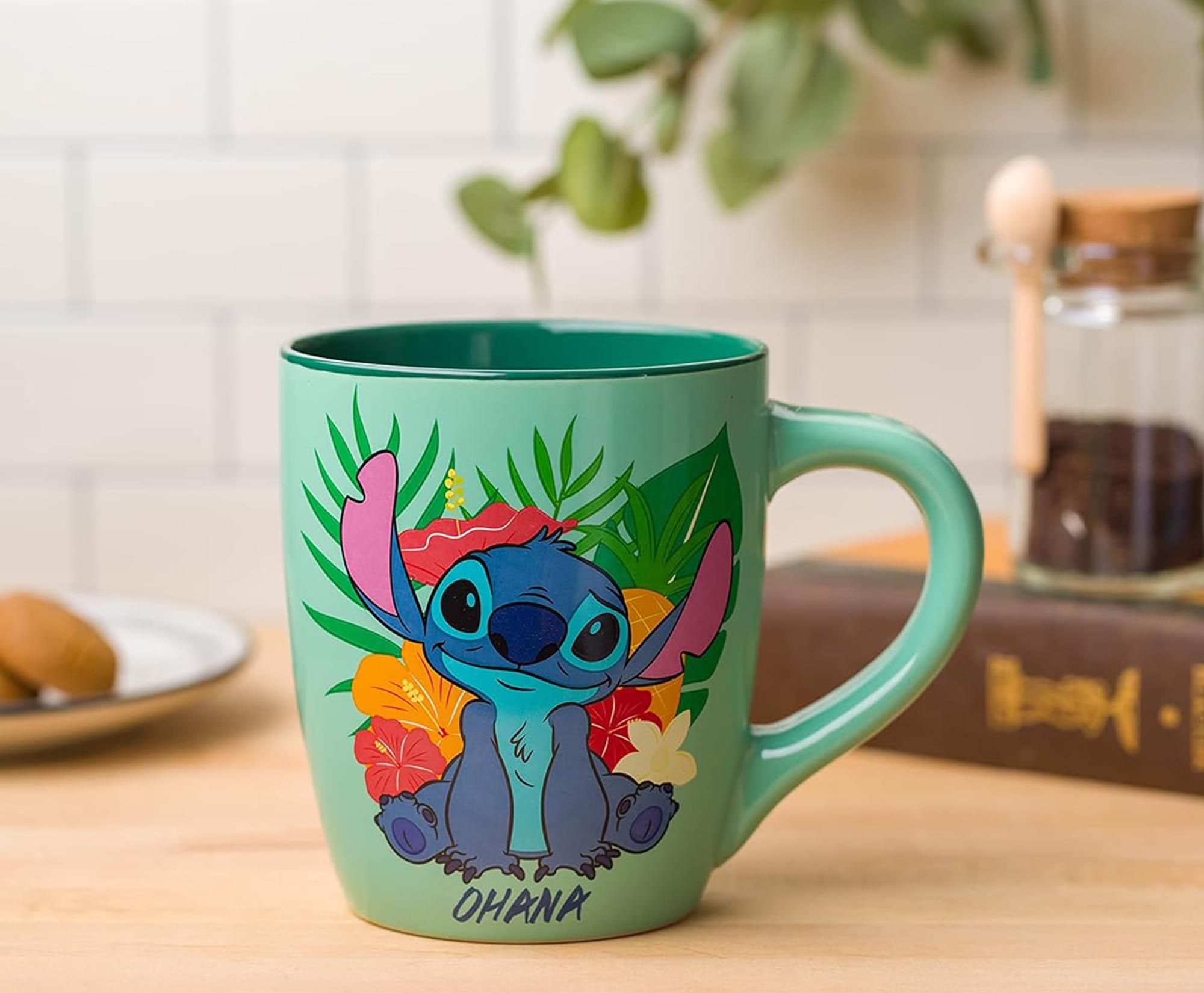 Disney's Enchanting Lilo & Stitch Tropical Ohana 25 Ounce Ceramic Mug