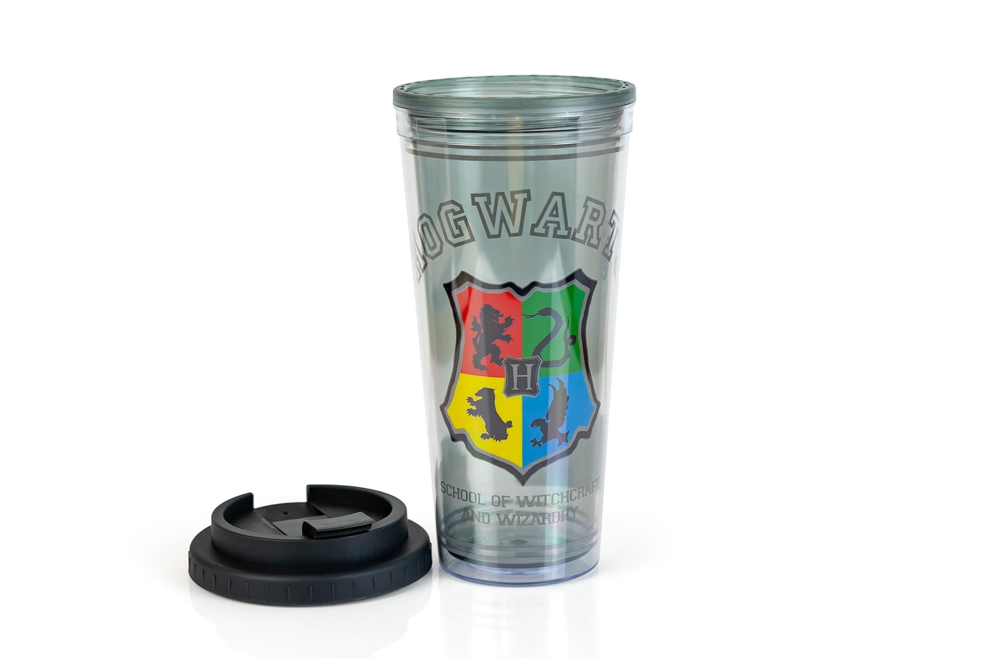 Harry Potter Hogwarts Crest 24oz Double Walled Plastic Travel Mug - Your Magical Sip Companion