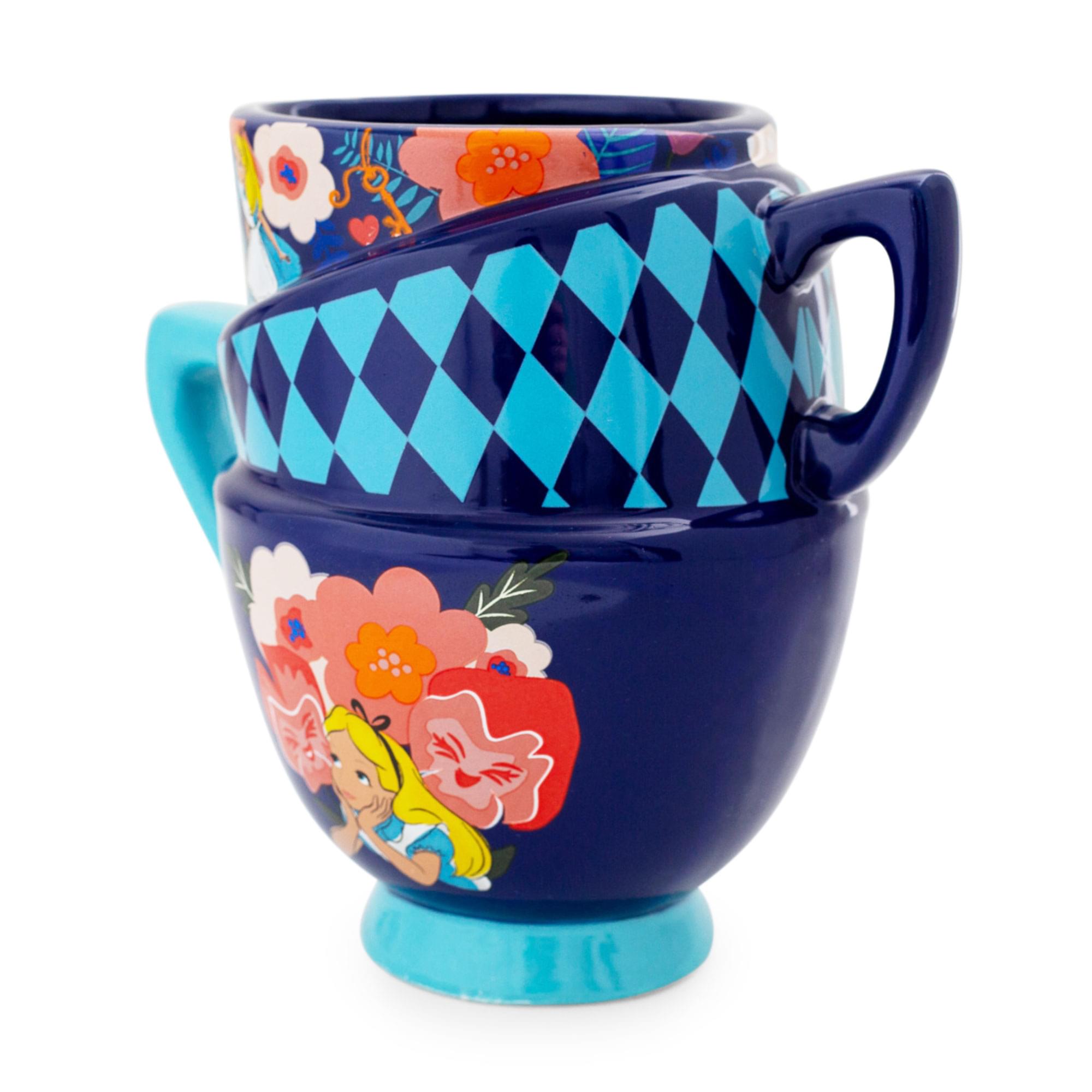 Disney Alice in Wonderland Stacked Teacups Ceramic Mug - 20 Ounce