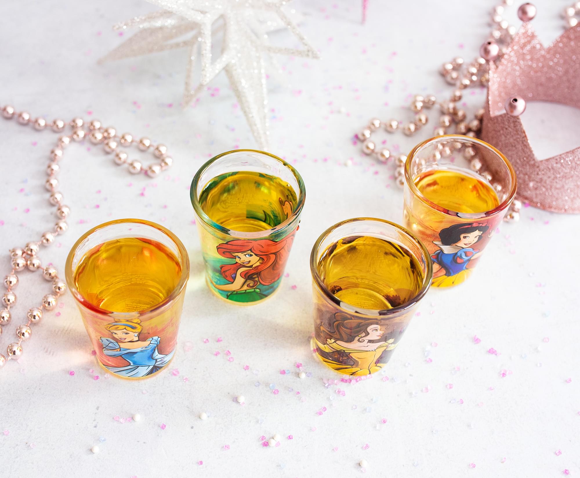 Enchanting Disney Princess 2-Ounce Mini Shot Glasses Set of 4