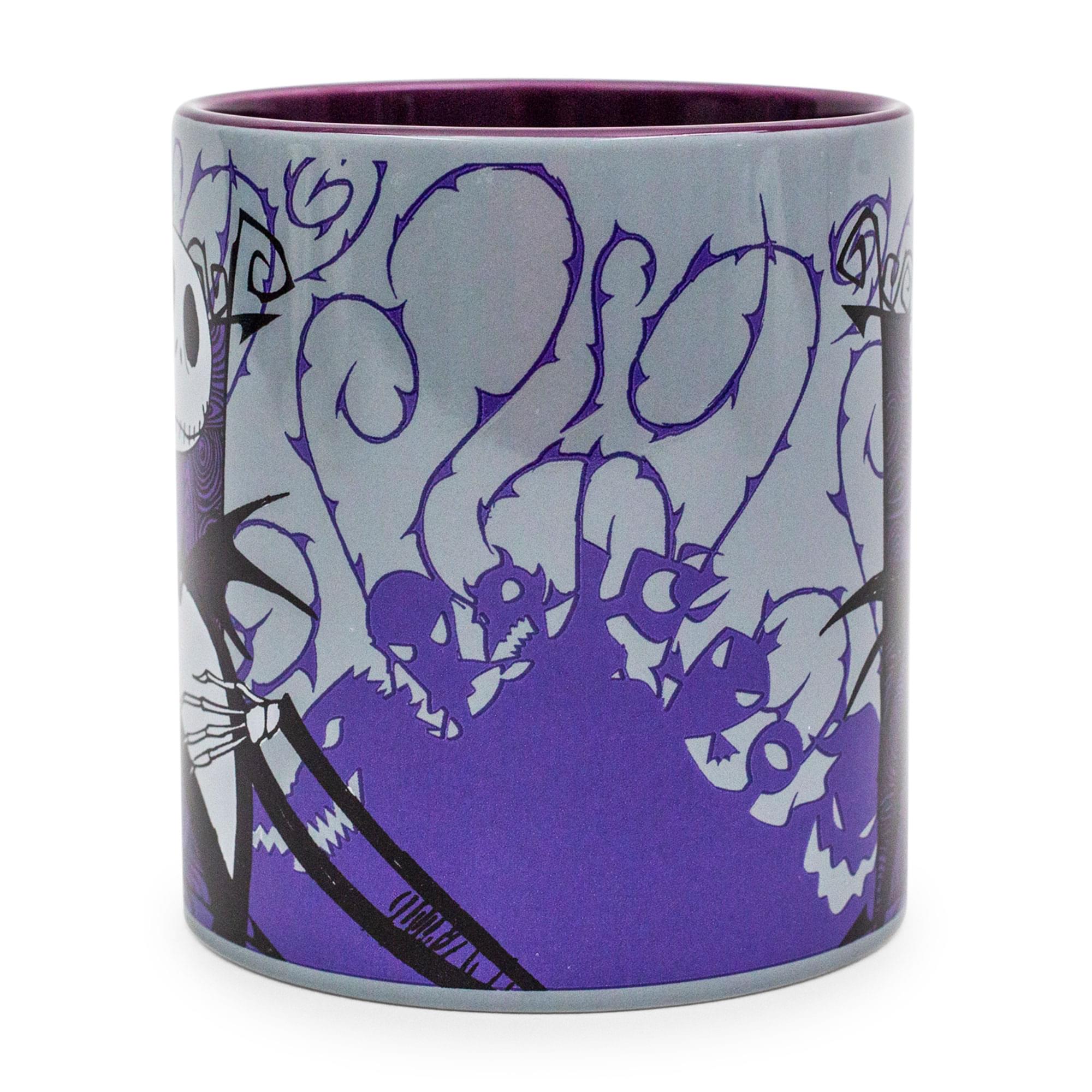Purple Ceramic Jack Skellington Mug Inspired by Disney's The Nightmare Before Christmas