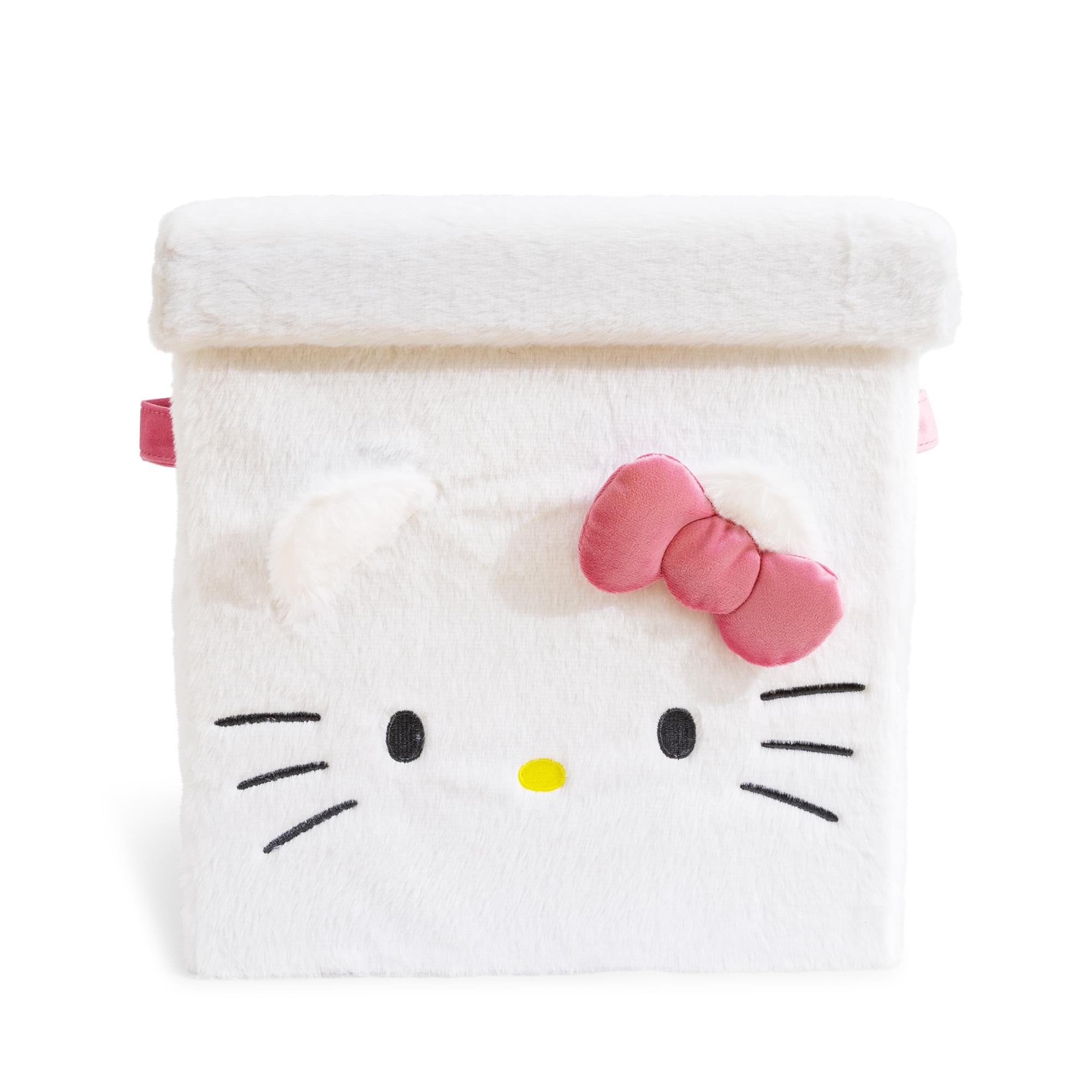 Charming Sanrio Hello Kitty 13x13 Inch Plush Storage Cube for Space Organization
