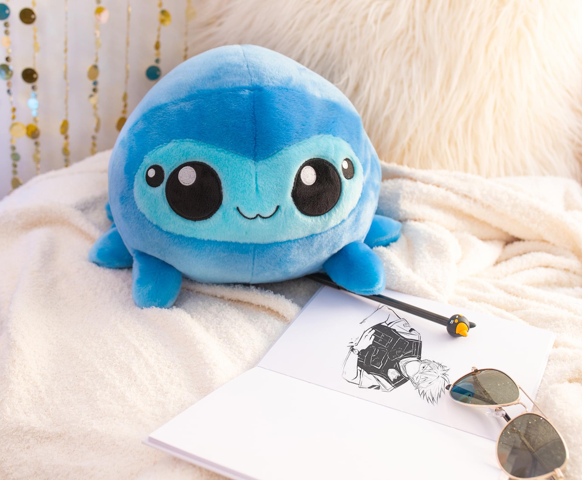 Adorable 12-Inch Blue Spider MochiOshis Plush Toy - Wahiko Webboshi