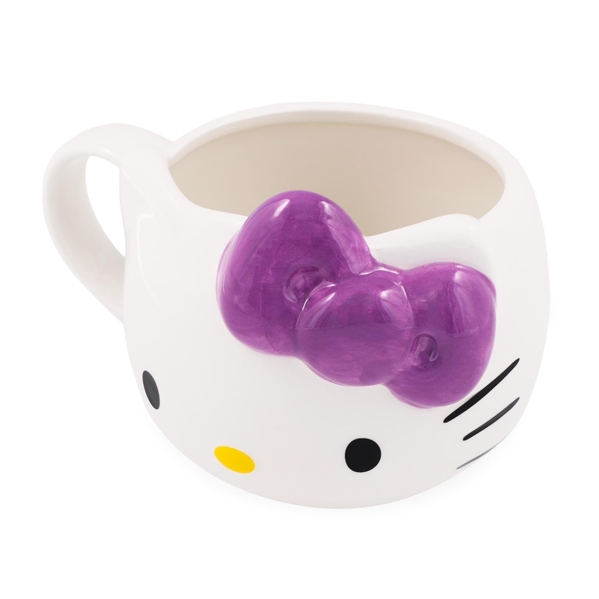 Sanrio Hello Kitty Purple Bow Ceramic Mug - 20 Oz
