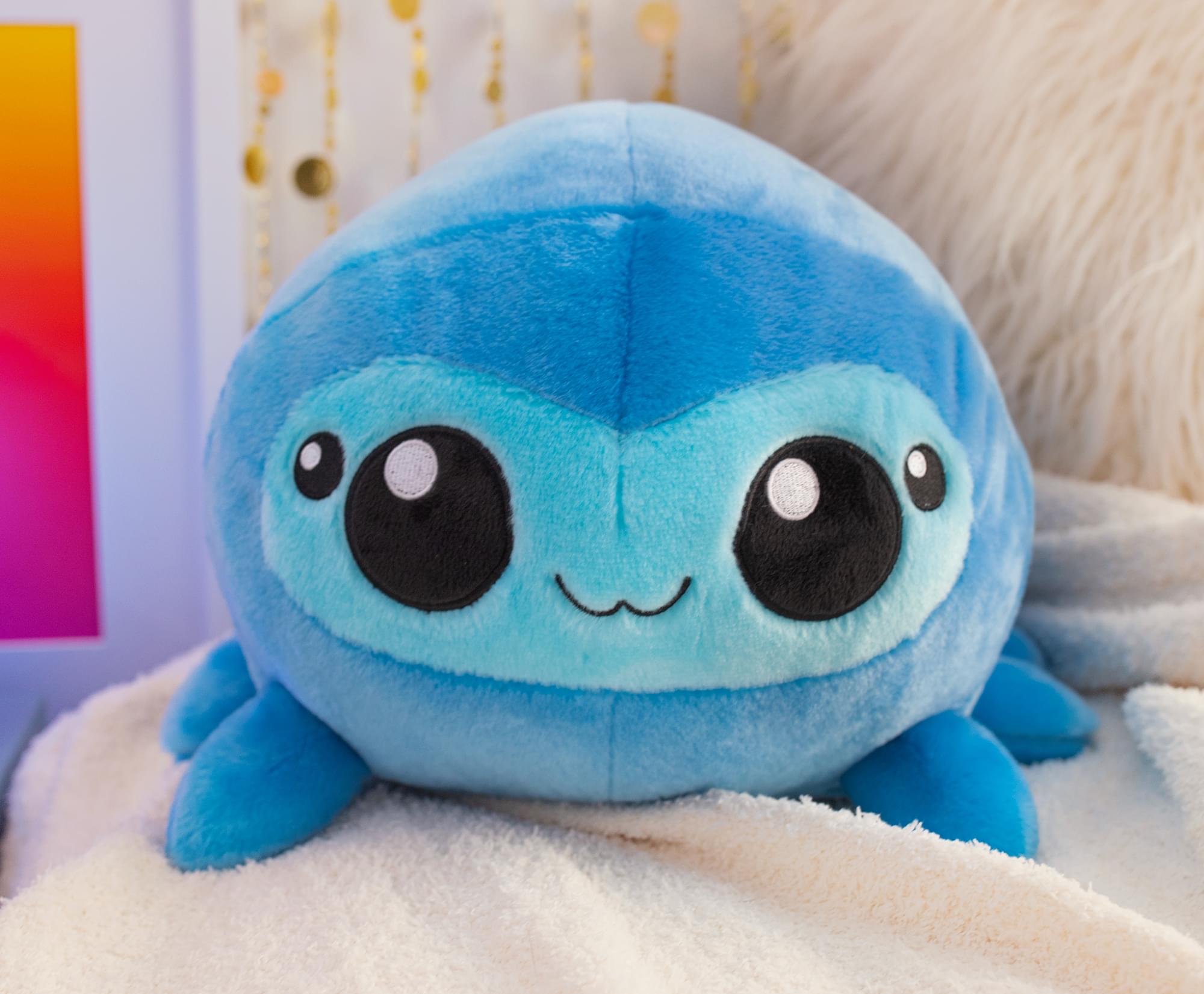 Adorable 12-Inch Blue Spider MochiOshis Plush Toy - Wahiko Webboshi